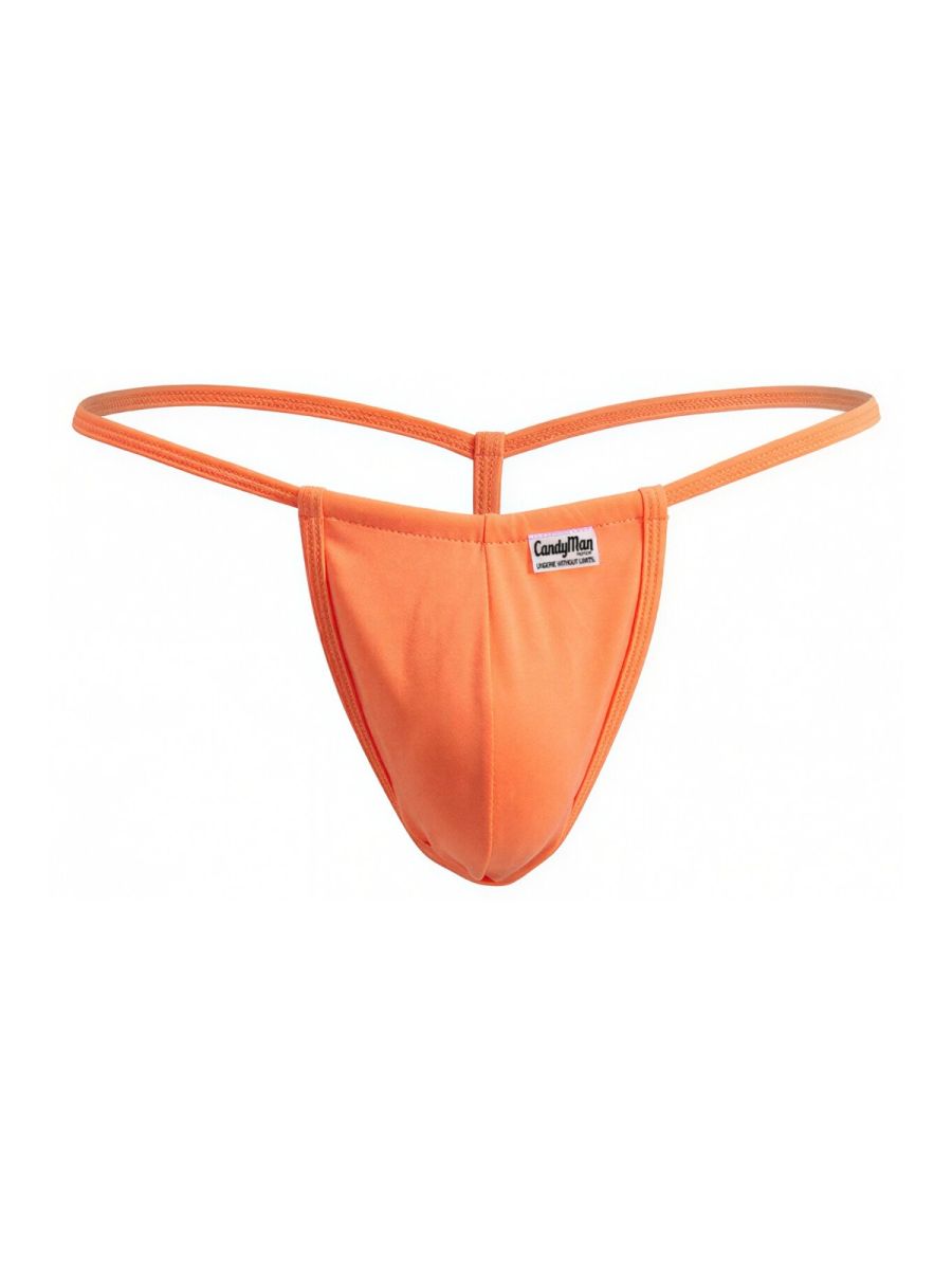 CandyMan 9586 Men's Underwear Mini G-String Color Hot Orange