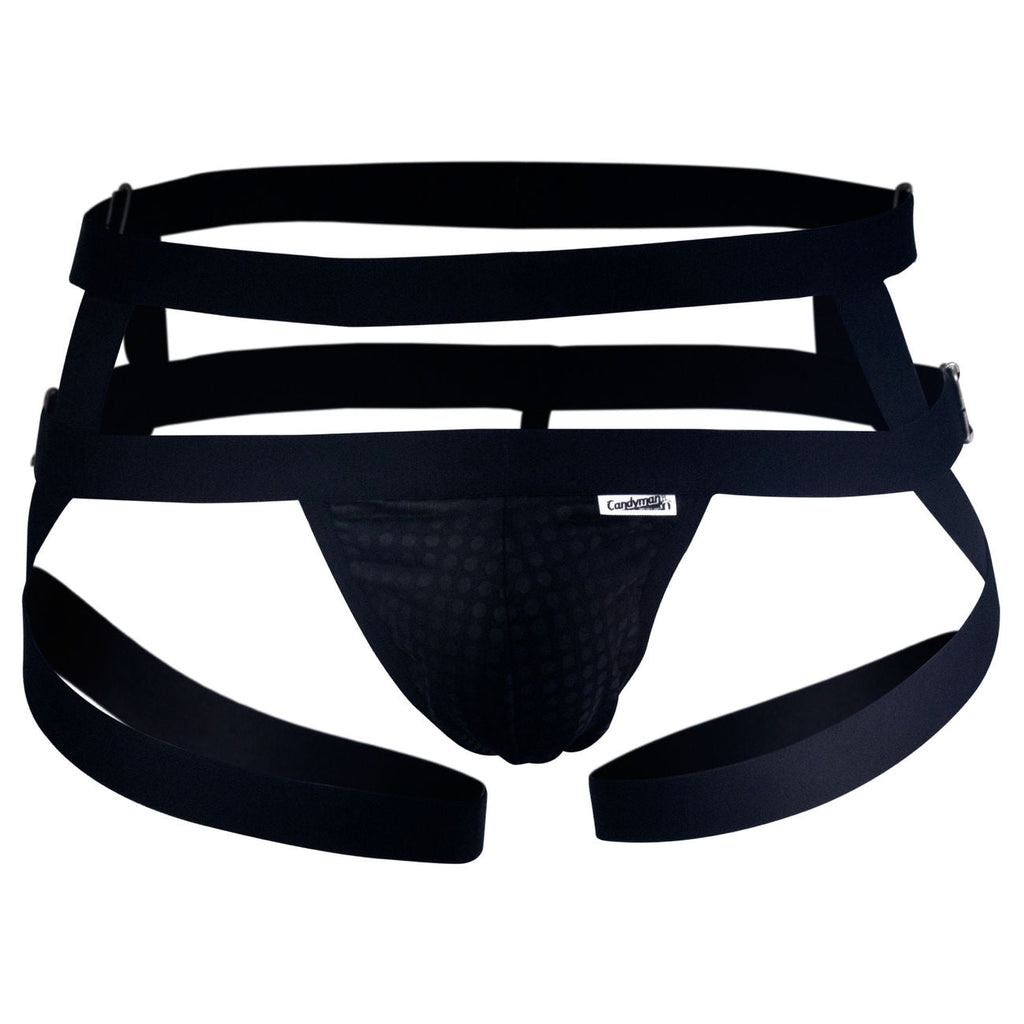 CandyMan Men's Underwear 99242 Jockstrap Color Black