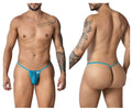 CandyMan 99246 Men's Underwear G-String Mesh Thongs Color Turquoise