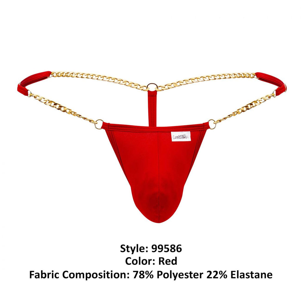 CandyMan Men's Underwear 99586 Chain G-String Color Red