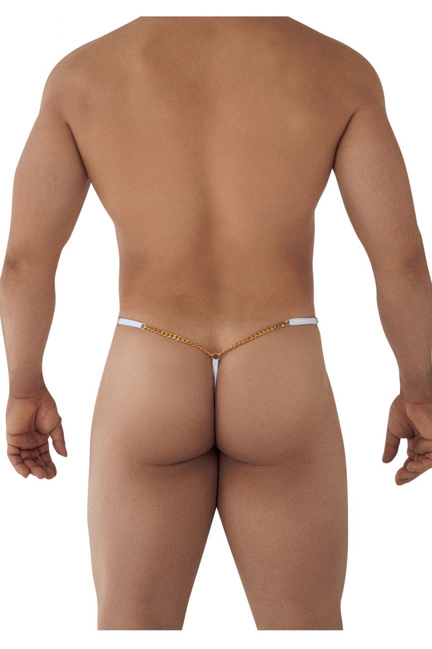 CandyMan Men's Underwear 99586 Chain G-String Color White