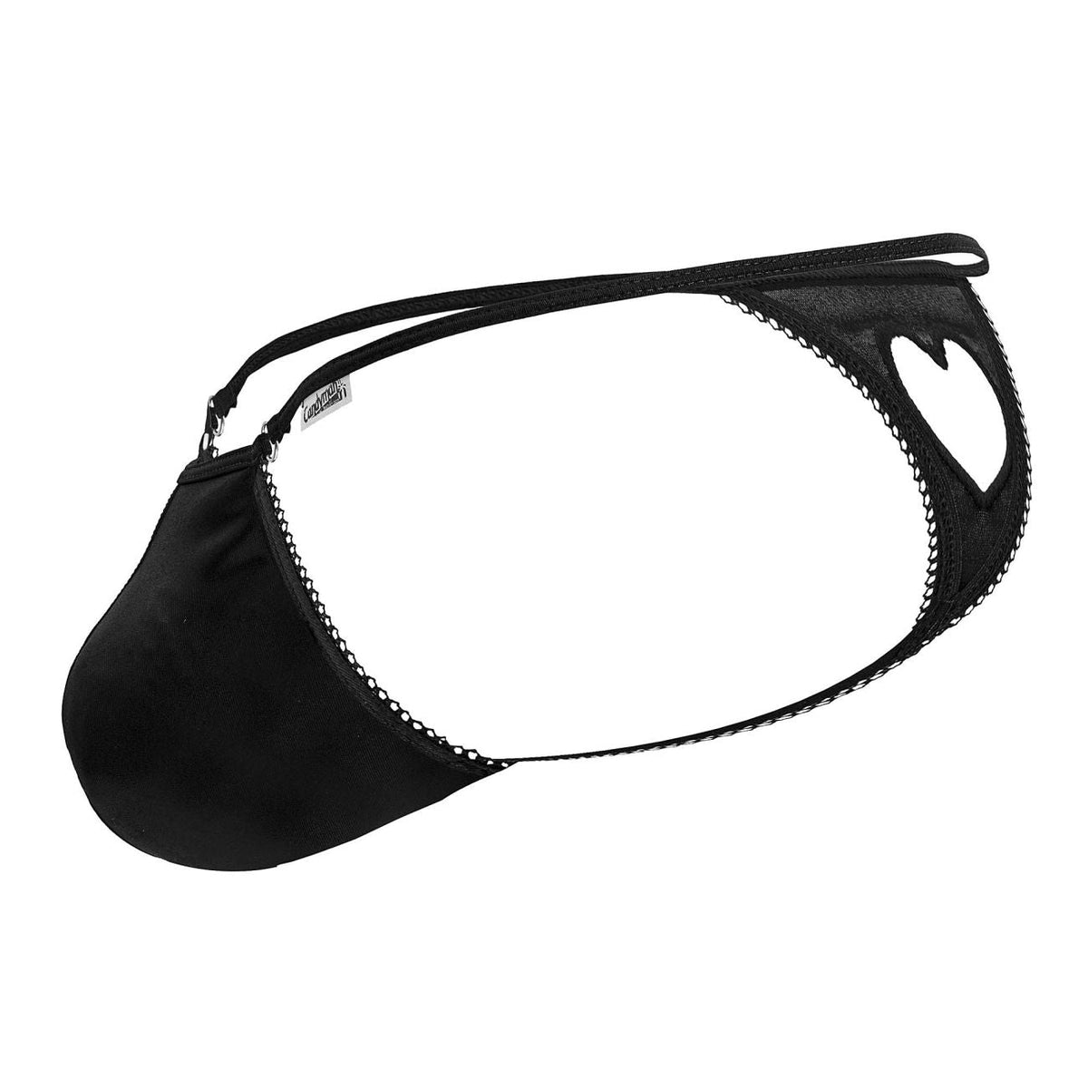 CandyMan Men's Underwear 99789 Heart Thongs Color Black