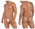 CandyMan Men's Underwear 99795 Mesh G-String Thongs Color Beige