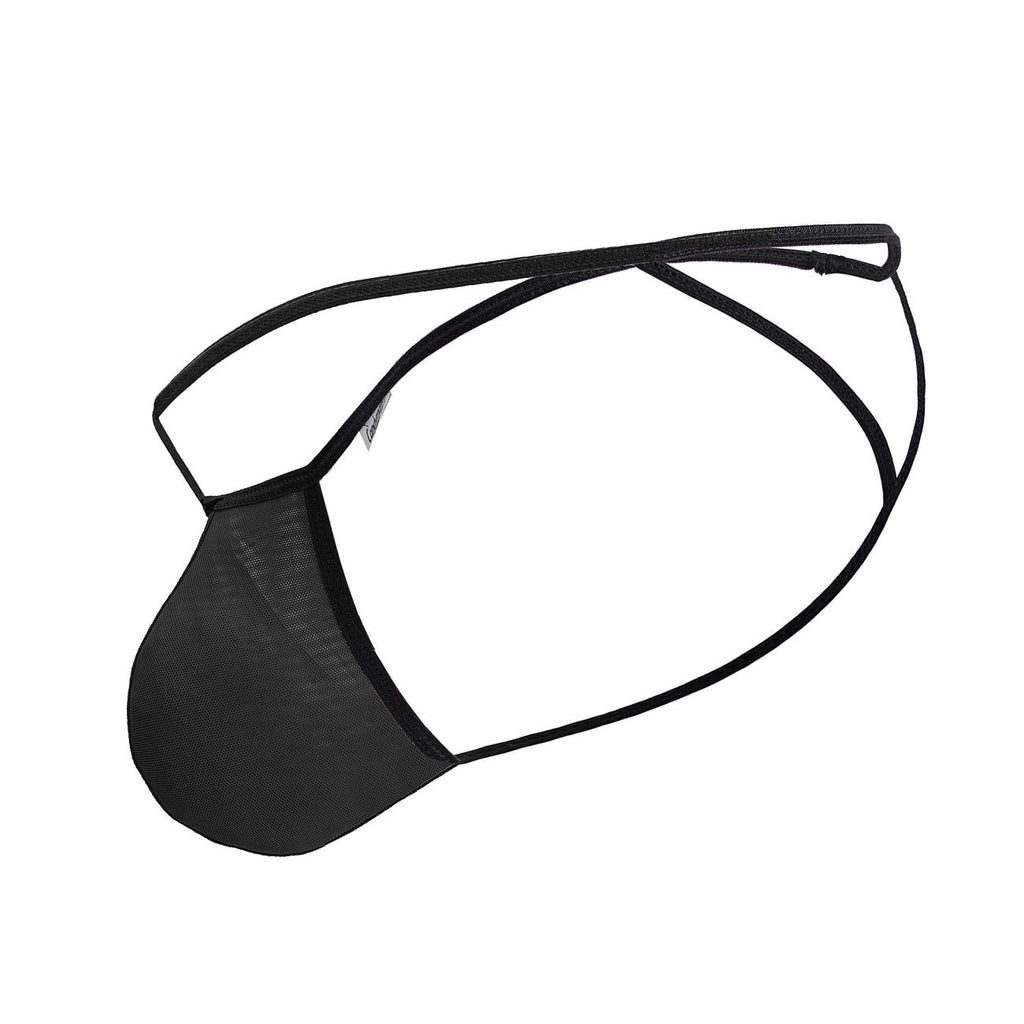 CandyMan Men's Underwear 99795 Mesh G-String Thongs Color Black
