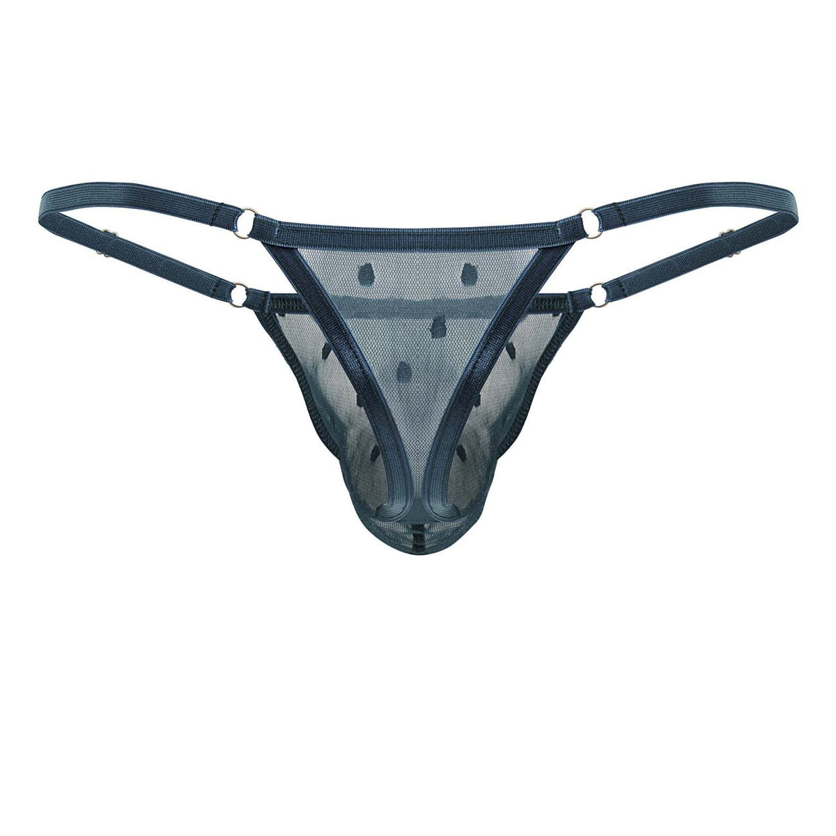 CandyMan Men's Underwear 99824 Mesh Thongs Color Green
