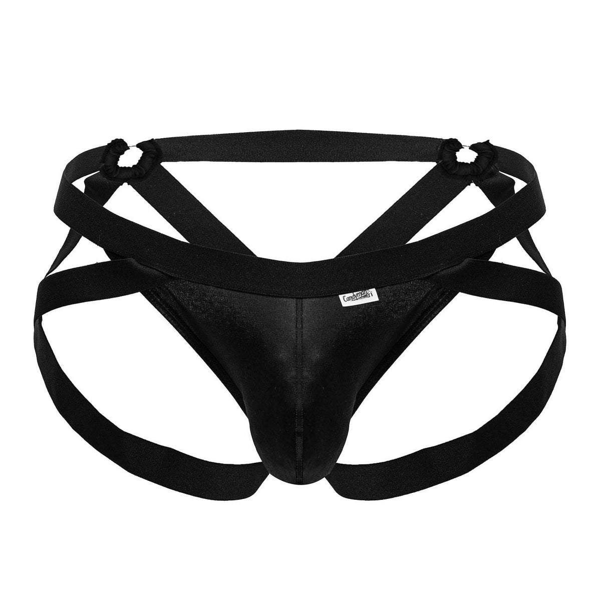 CandyMan Men's Underwear 99840 Crisscross Thongs Color Black