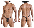 CandyMan Men's Underwear 99841 Mesh Thongs Color Black