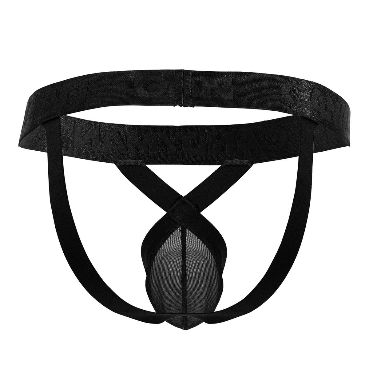 CandyMan Men's Underwear 99847 Mesh Thongs Color Black