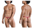 CandyMan Men's Underwear 99852 Nudist Thongs Color Red