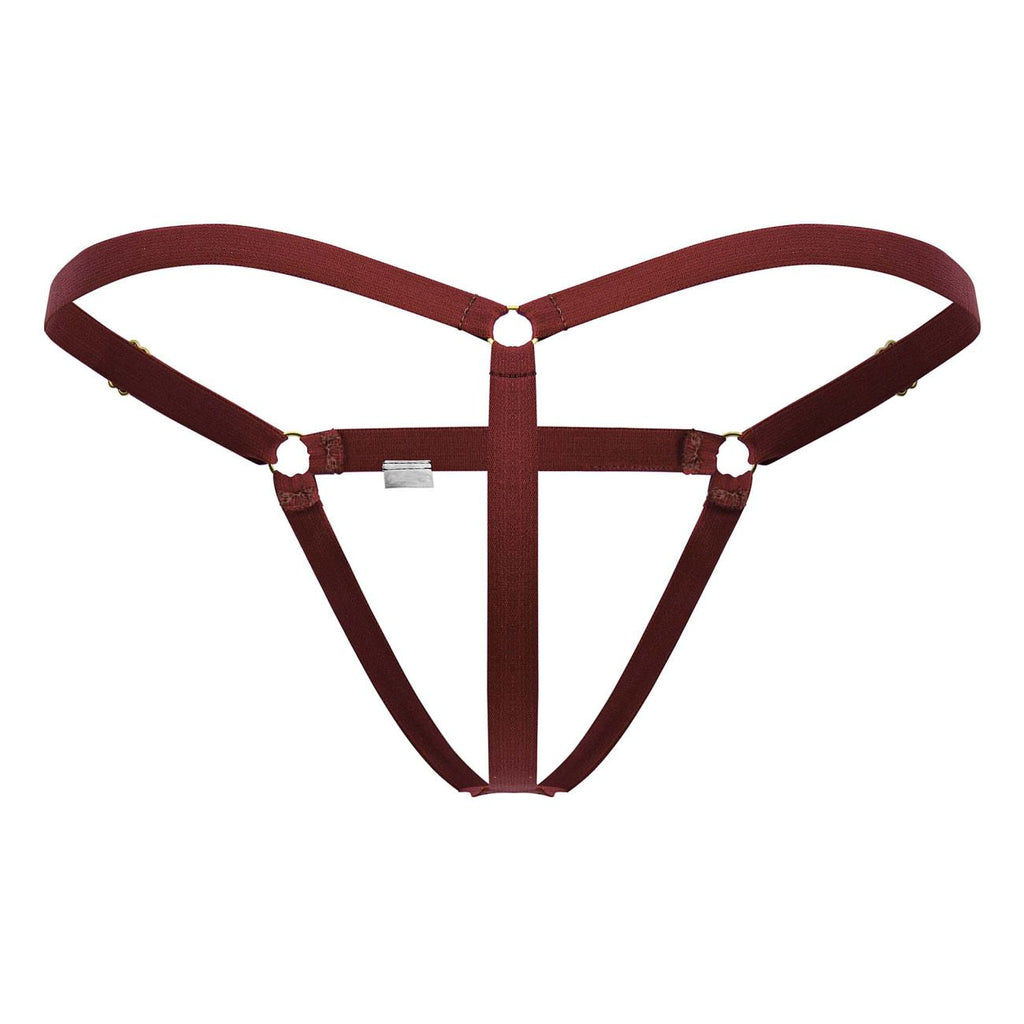 CandyMan Men's Underwear 99852 Nudist Thongs Color Red