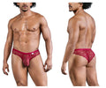 CandyMan 99968 Men's Underwear Lace Briefs color Wine