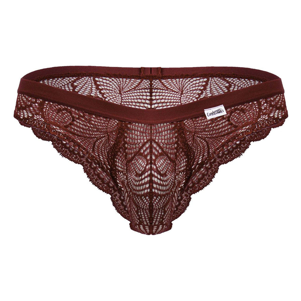 CandyMan 99968 Men's Underwear Lace Briefs color Wine