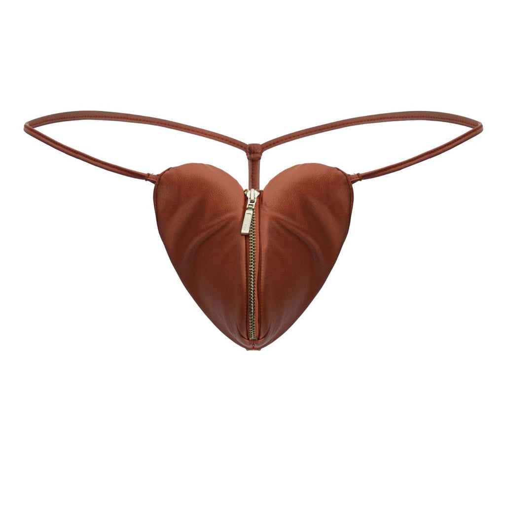 CandyMan Men's Underwear 99892 Heart Thongs Color Red