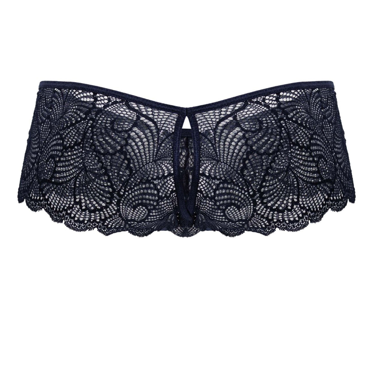 CandyMan 99907 Men's Underwear Lace Trunks Color Navy