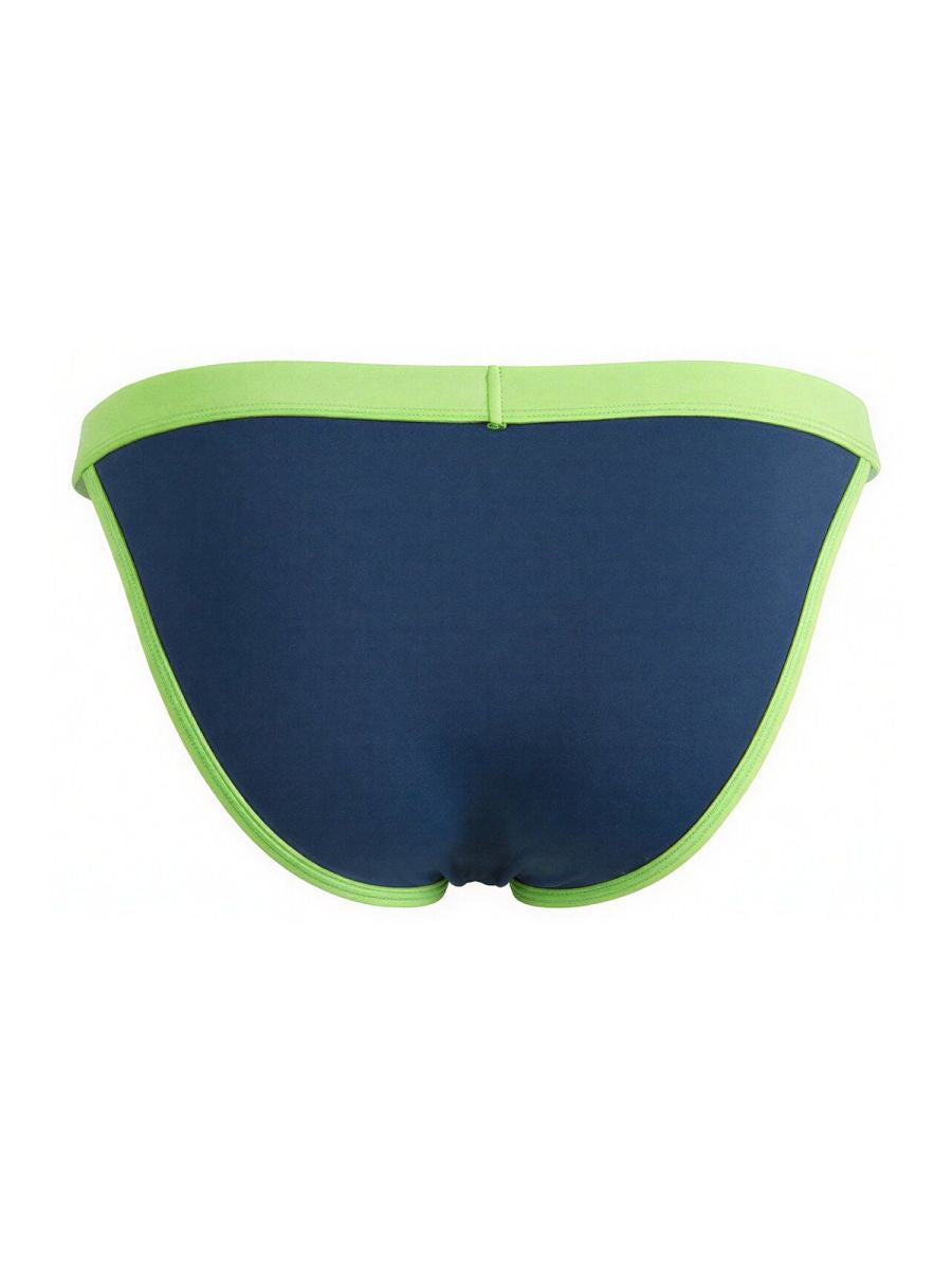 CandyMan 99941 Men's Underwear Bikini Athletic Low Rise Brief Color Navy