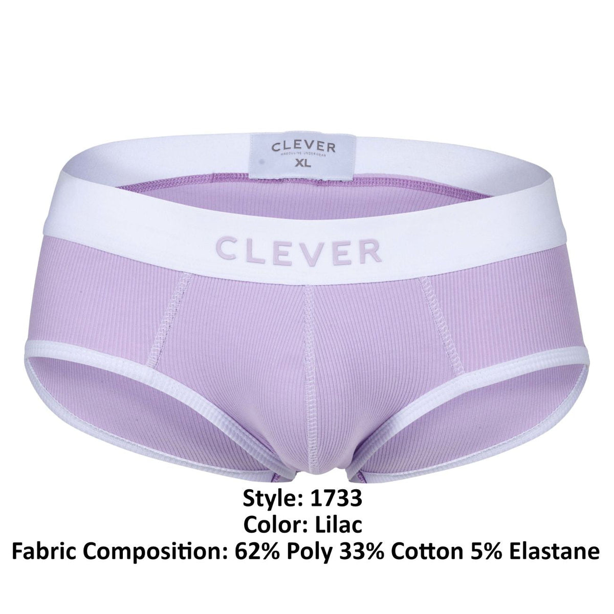 Clever Moda Men's Underwear 1733 Colors Briefs Color Lilac