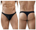 Clever Moda Men's Underwear 1830 Desirable Thongs Color Black