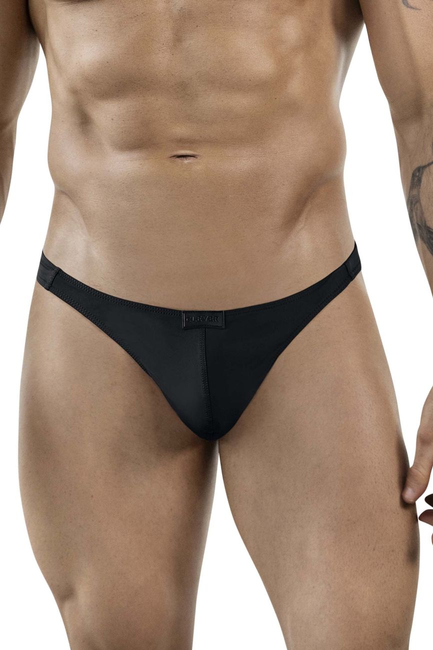Clever Moda Men's Underwear 1830 Desirable Thongs Color Black