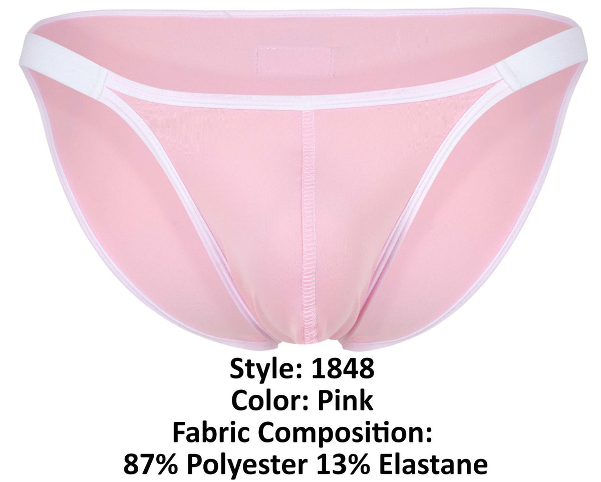 Clever Moda Men's Underwear 1848 Relax Bikini Color Pink