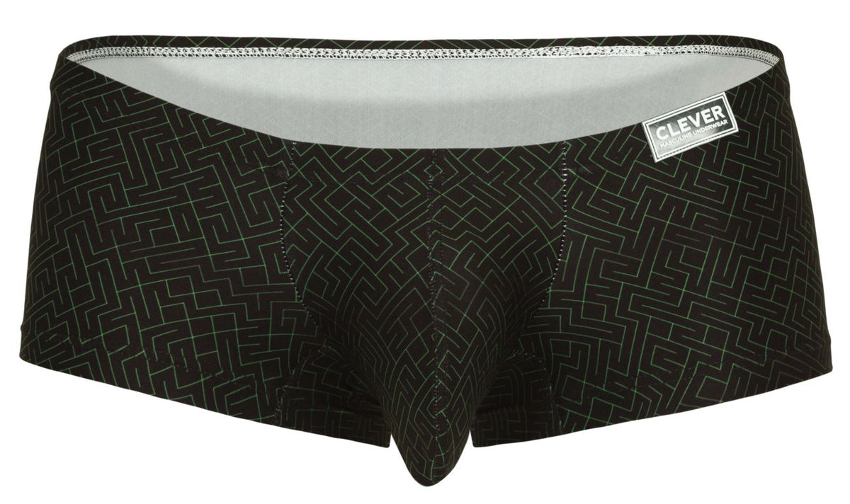 Clever Moda Men's Underwear 1852 Laberin Trunks Color Black