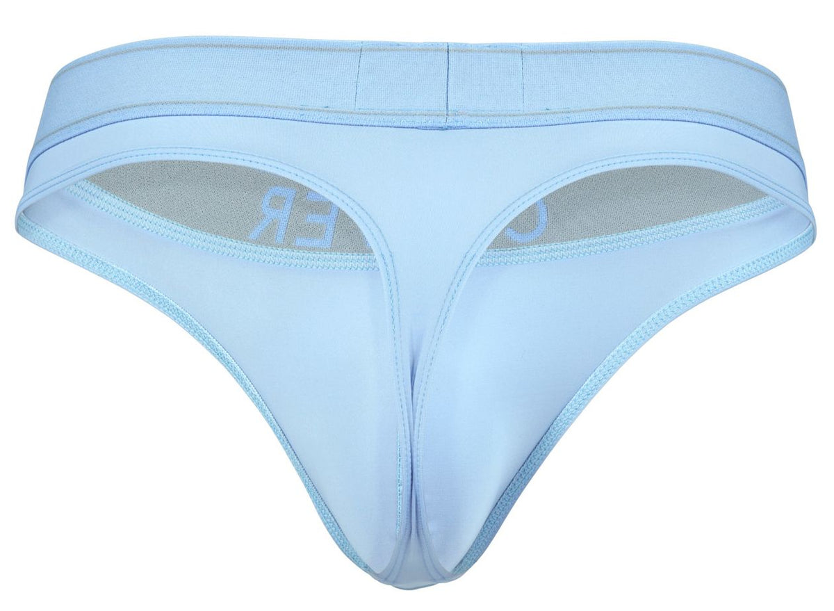 Clever Moda Men's Underwear 2008 Raw Thongs Color Light Blue