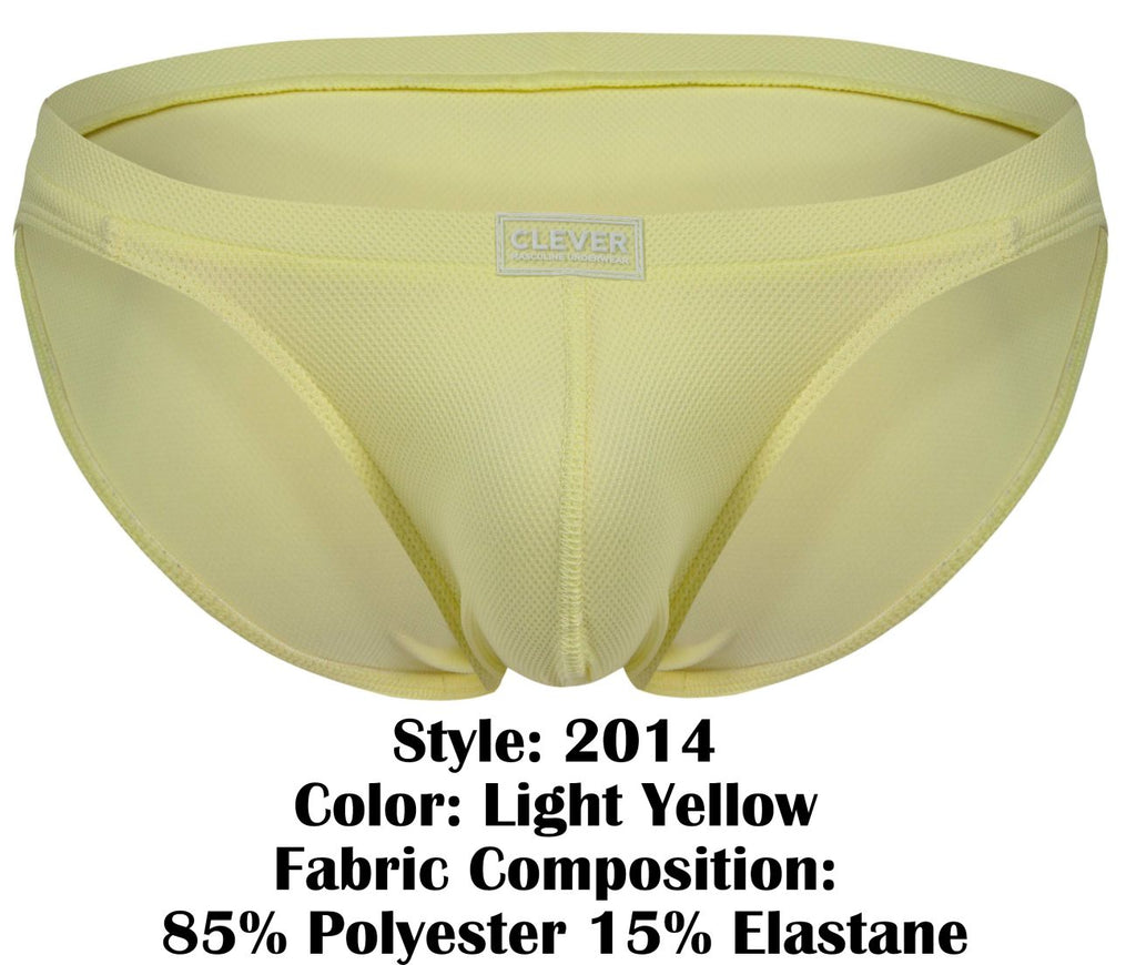 Clever Moda Men's Underwear 2014 Reto Briefs Color Light Yellow
