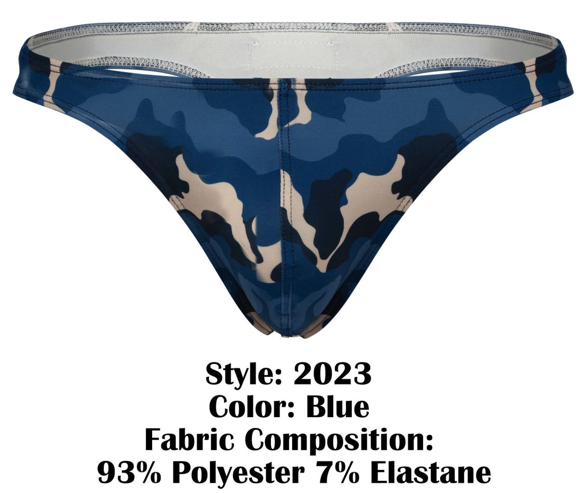 Clever Moda Men's Underwear 2023 Almeria Thongs Color Blue