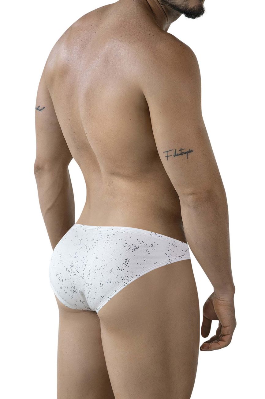 Clever Moda Men's Underwear 2039 Galaxy Briefs Color White
