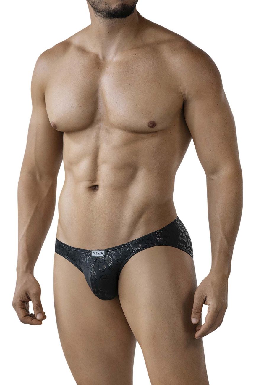 Clever Moda Men's Underwear 2040 Luxe Briefs Color Black
