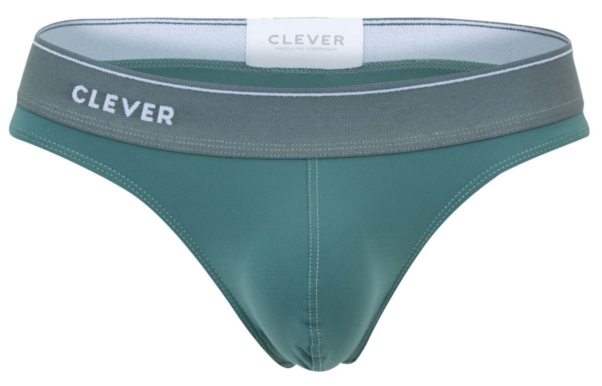 Clever Moda Men's Underwear 2044 Mendoza Thongs Color Green