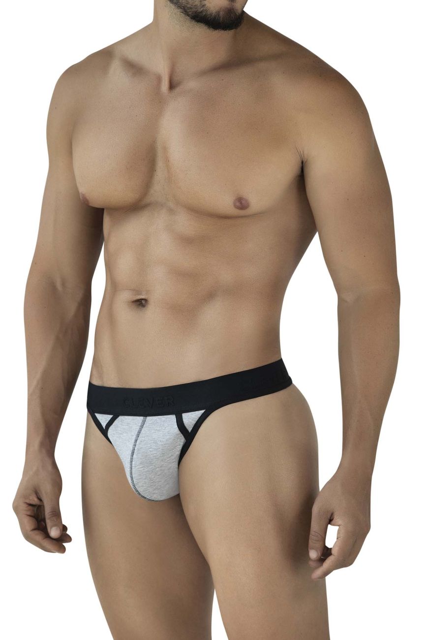 Clever Moda Men's Underwear 2046 Catamarca Thongs Color Dark Gray
