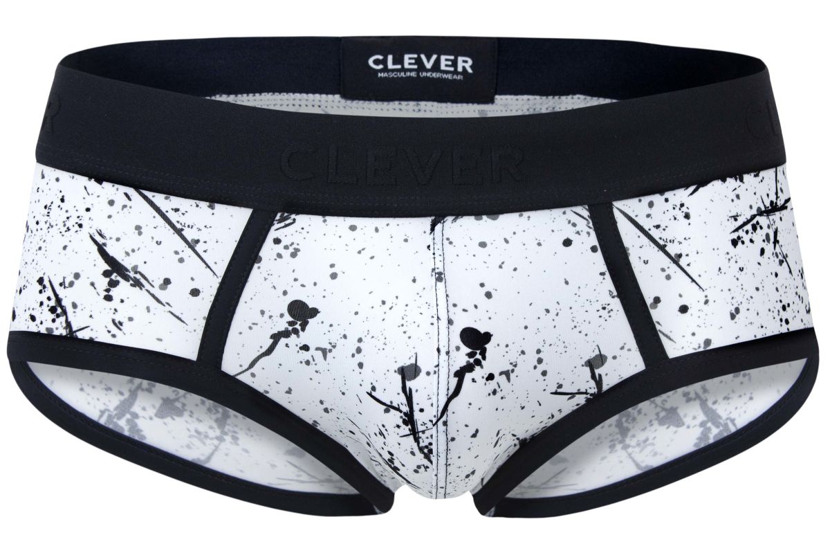 Clever Moda Men's Underwear 2051 Brochazos Briefs Color Black