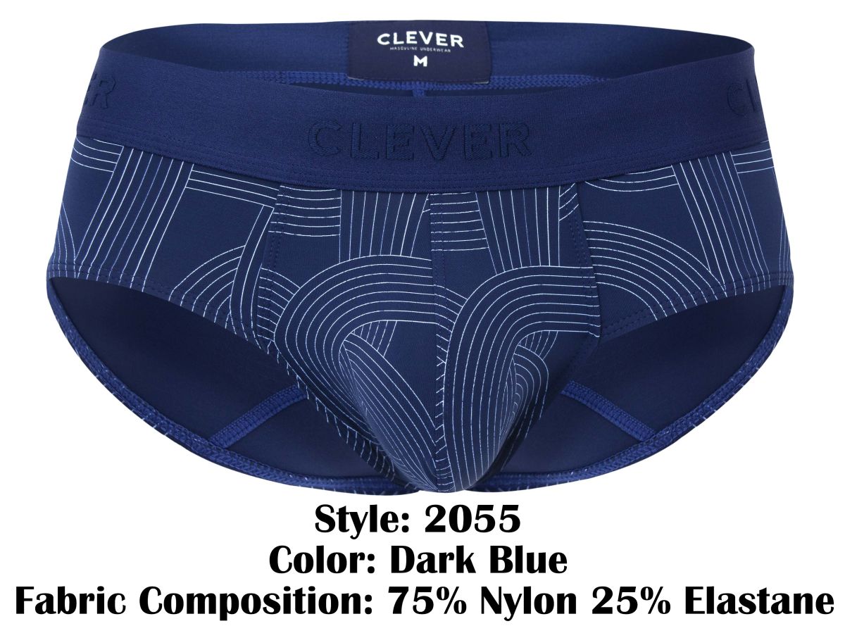 Clever Moda Men's Underwear 2055 Navy Briefs Color Dark Blue