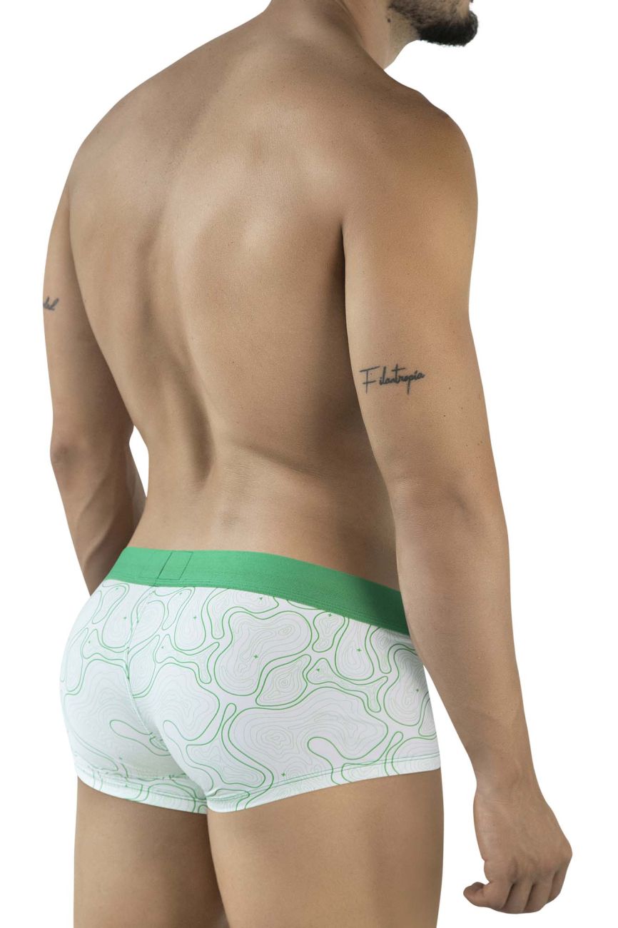 Clever Moda Men's Underwear 2056 Maze Trunks Color Green