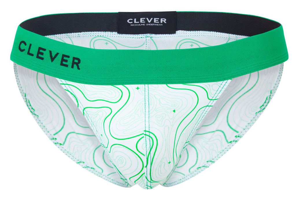 Clever Moda Men's Underwear 2057 Maze Bikini Color Green
