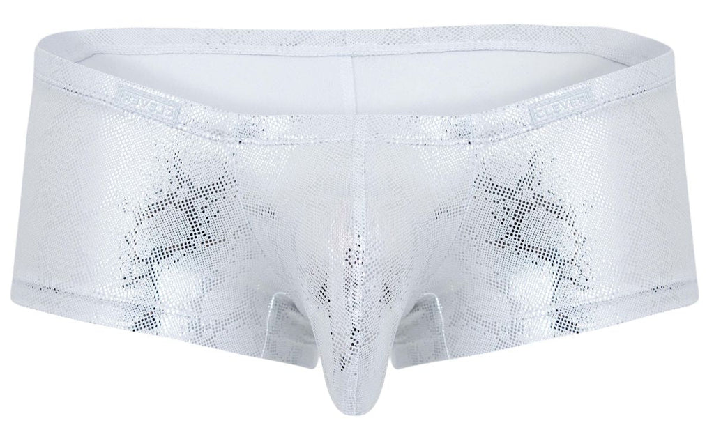 Clever Moda Men's Underwear 2061 Diamond Trunks Color Silver