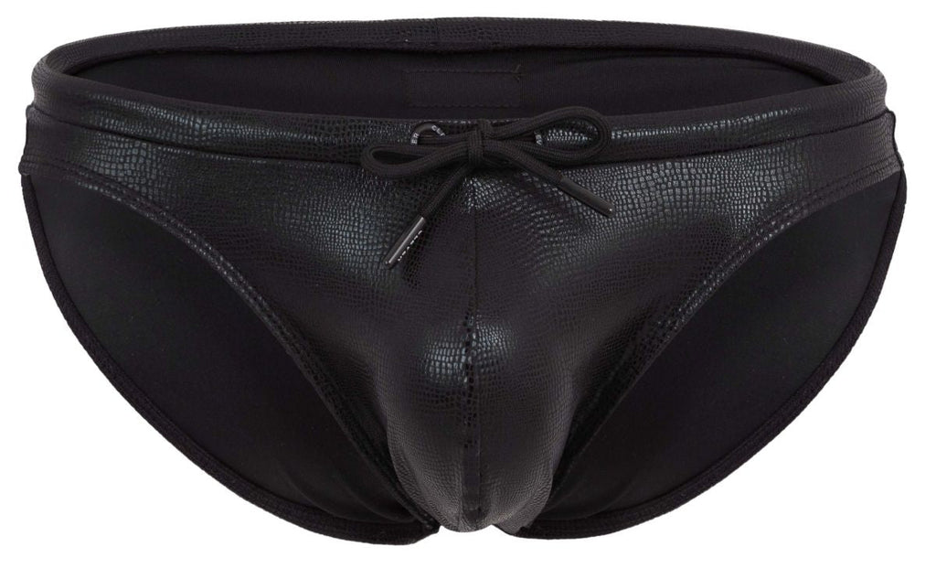 Clever Moda Men's swimwear 2065 Gorgona Swim Briefs Color Black