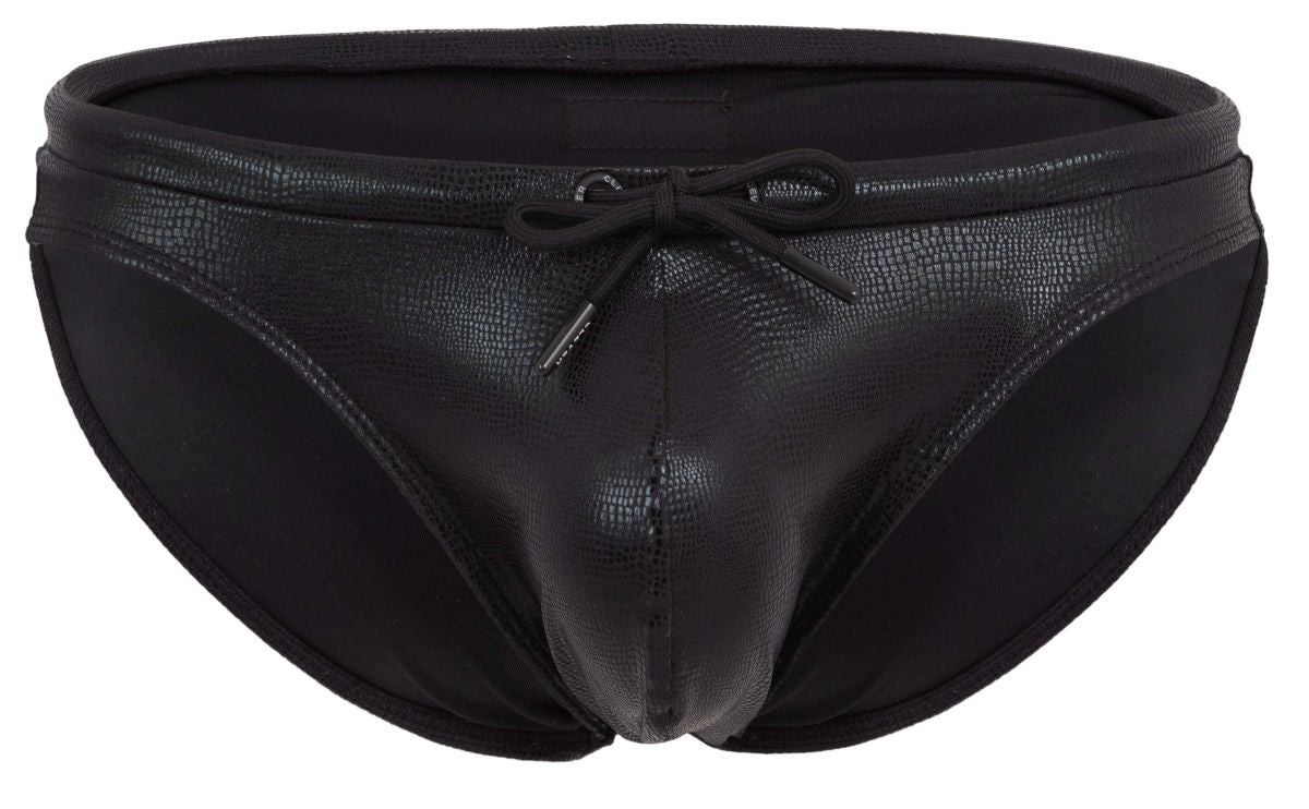 Clever Moda Men's swimwear 2065 Gorgona Swim Briefs Color Black