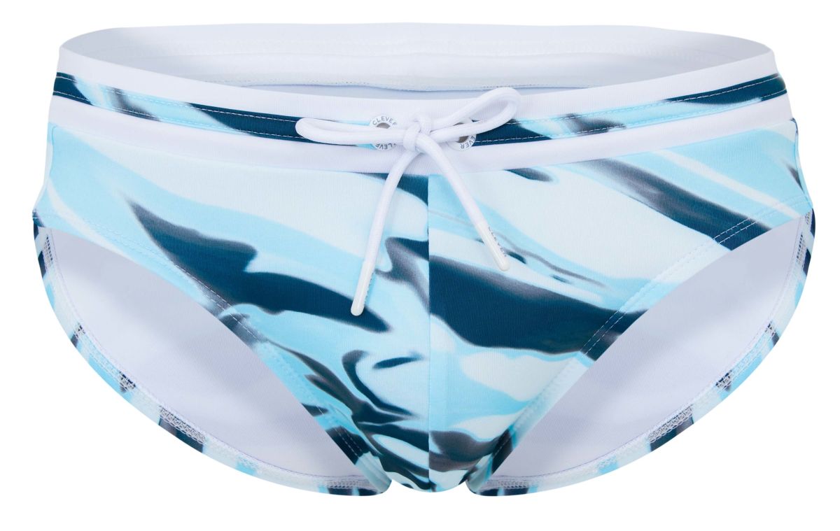 Clever Moda Men's swimwear 2067 Baru Swim Briefs Color Blue