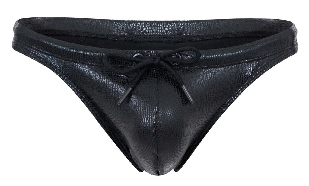Clever Moda Men's swimwear 2071 Gorgona Swim Thongs Color Black