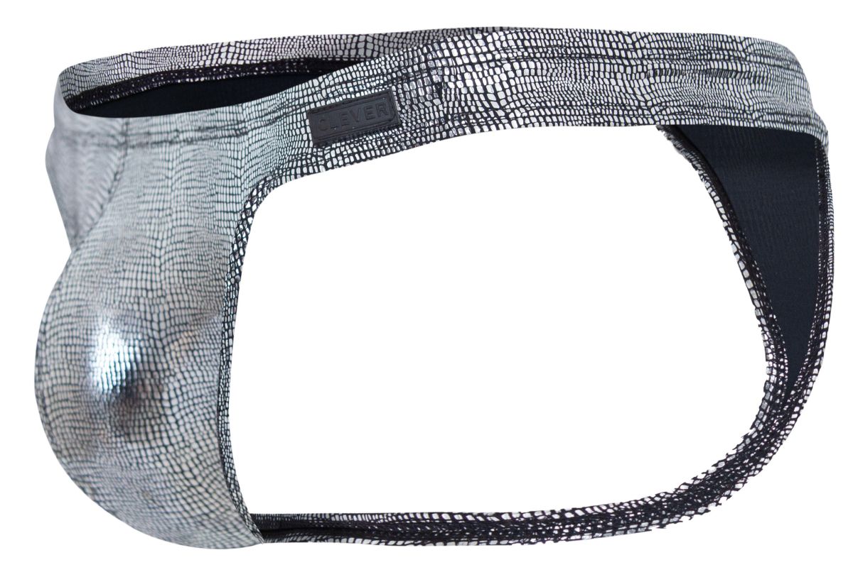 Clever Moda Men's Underwear 2072 Sparkles Thongs Color Black