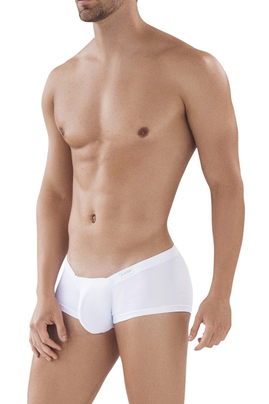 Clever Moda Men's Underwear 2373 Australian Latin Boxer Briefs Color White