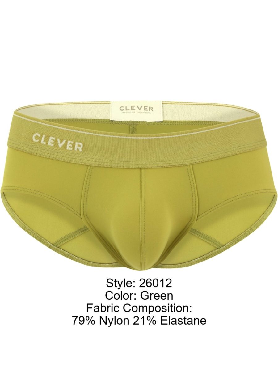 Clever Moda Men's Underwear 26012 Atenea Briefs Color Green