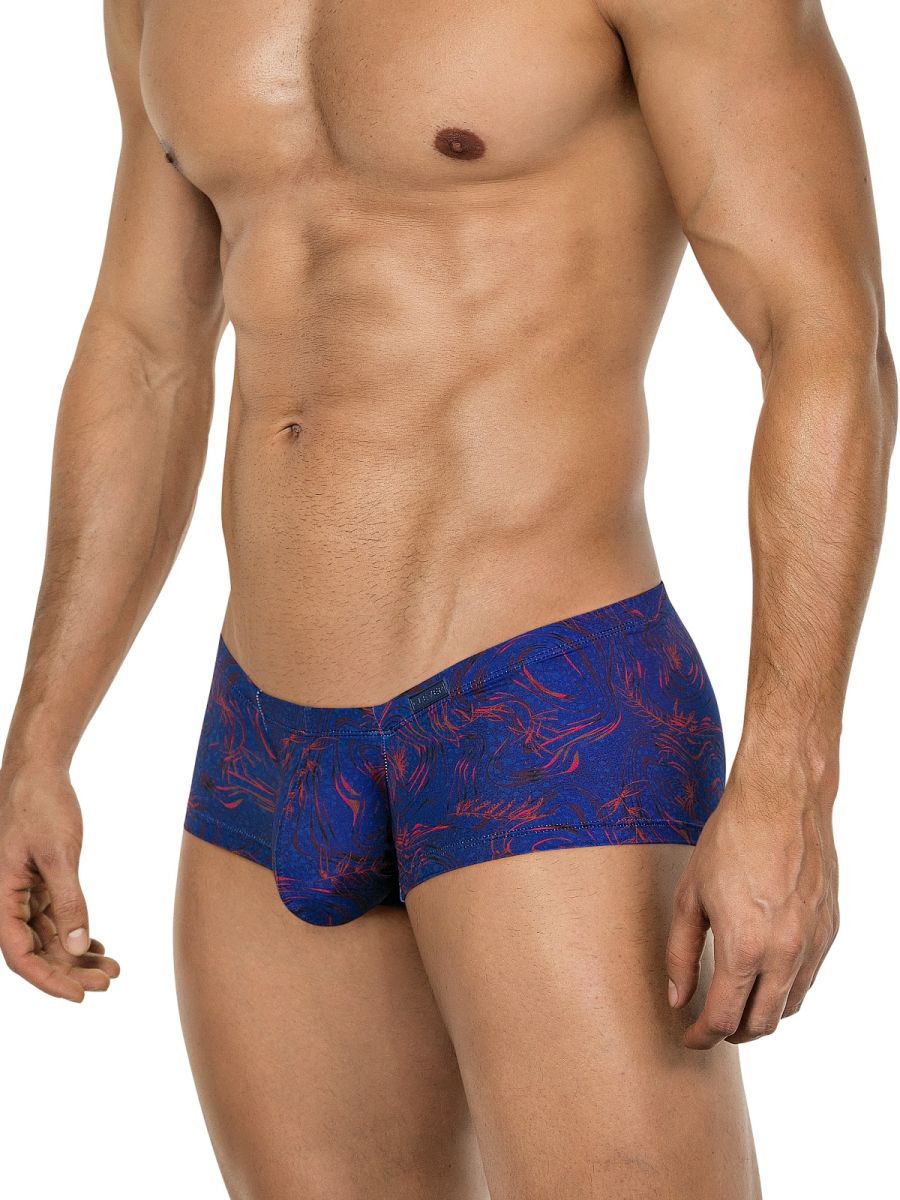 Clever Moda Men's Underwear 26027 Helion Trunks Color Blue