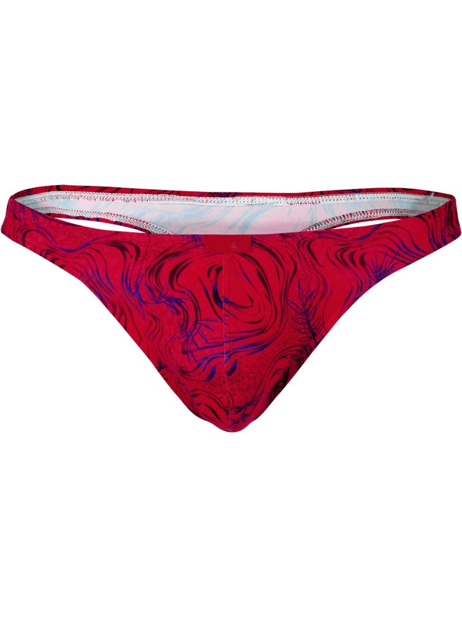 Clever Moda Men's Underwear 26030 Helion Thongs Color Red