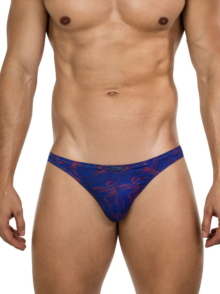 Clever Moda Men's Underwear 26031 Helion Thongs Color Blue
