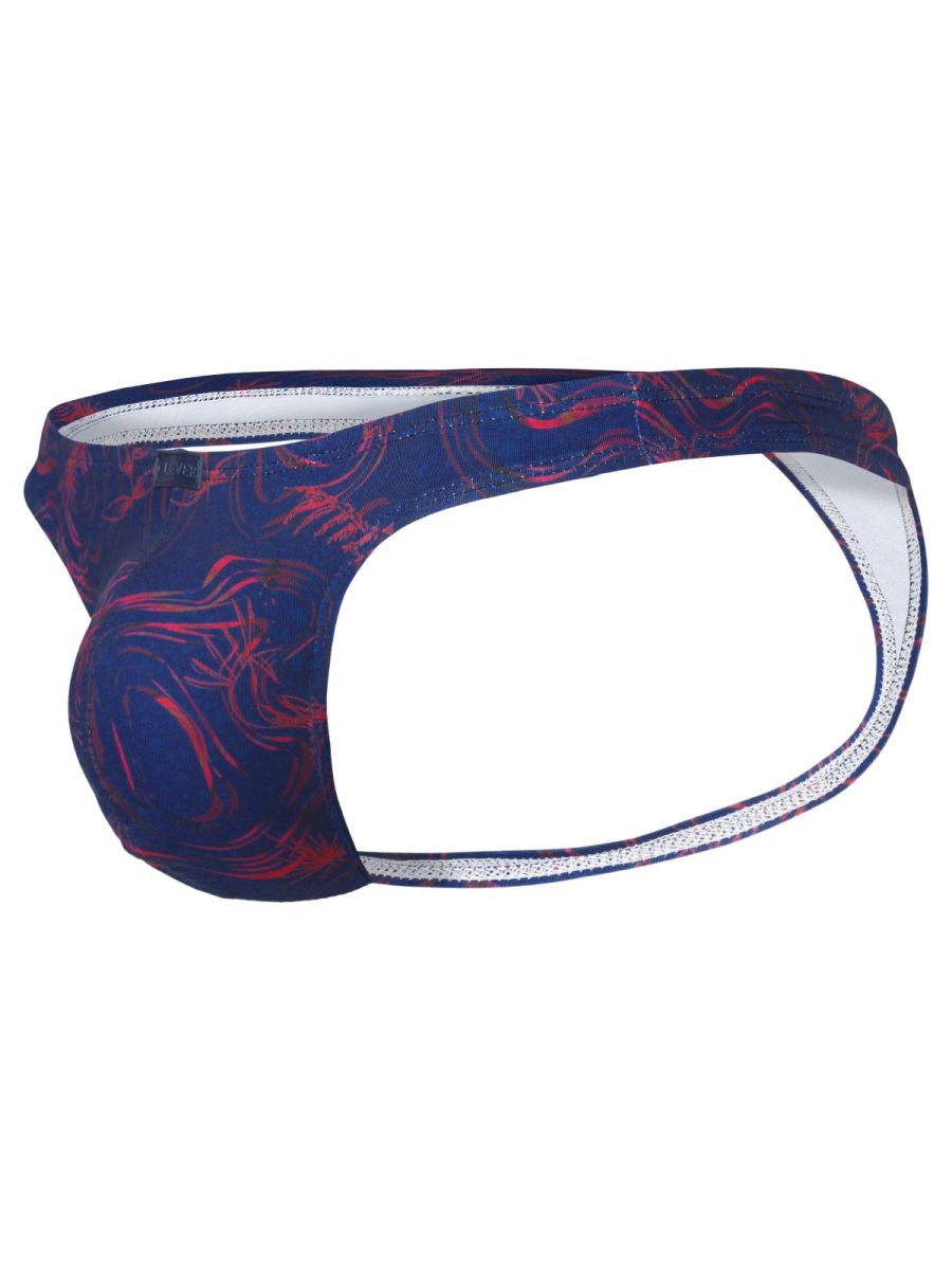 Clever Moda Men's Underwear 26031 Helion Thongs Color Blue