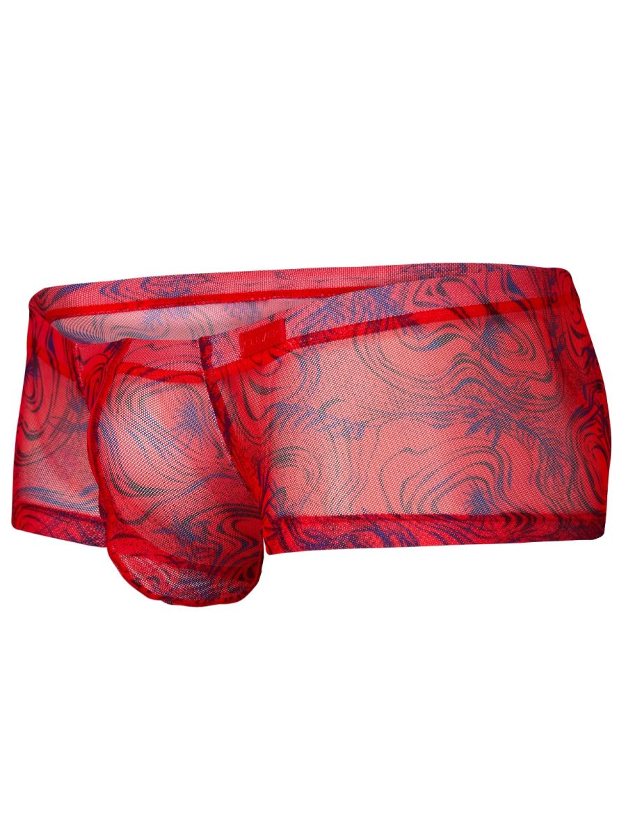 Clever Moda Men's Underwear 26032 Calipso Trunks Color Red
