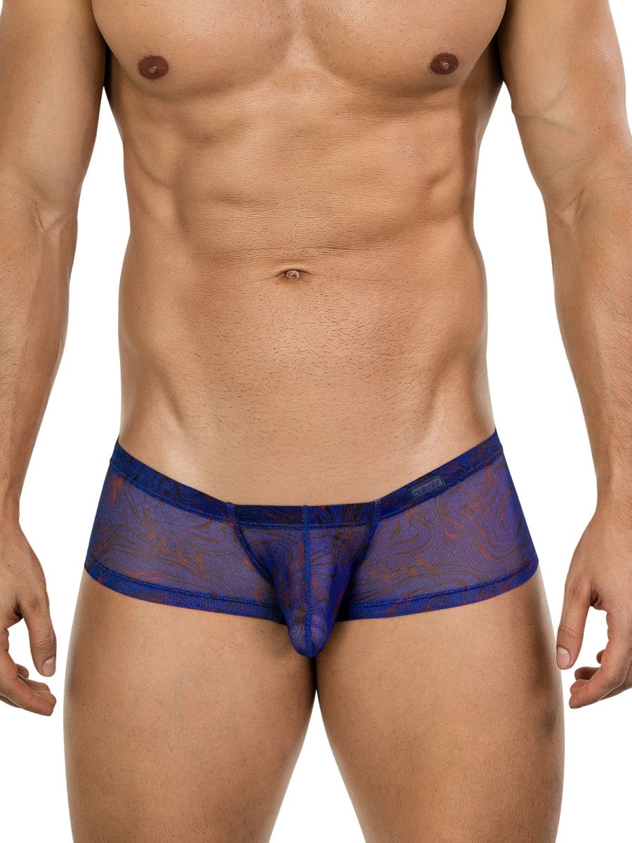 Clever Moda Men's Underwear 26033 Calipso Trunks Color Blue