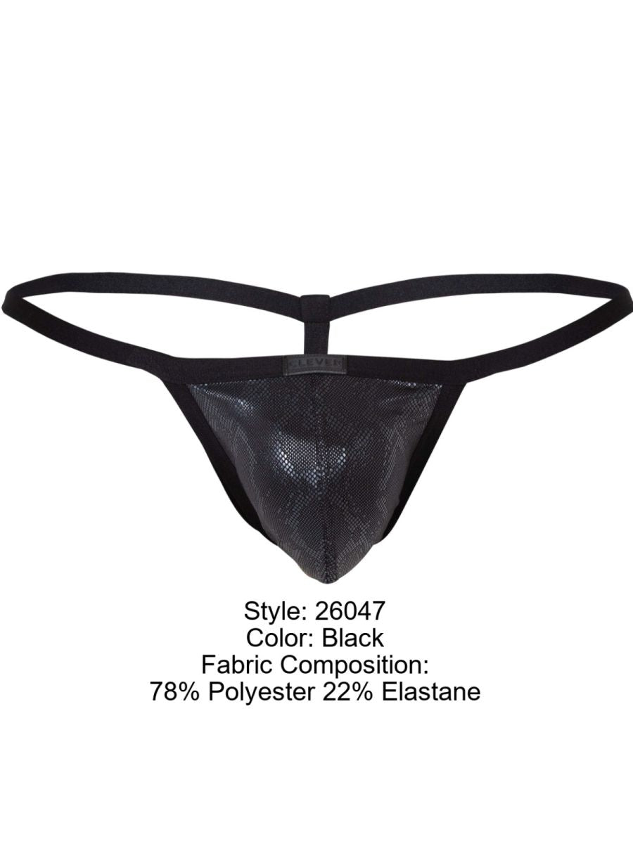 Clever Moda Men's Underwear 26047 Atlas G-String Color Black